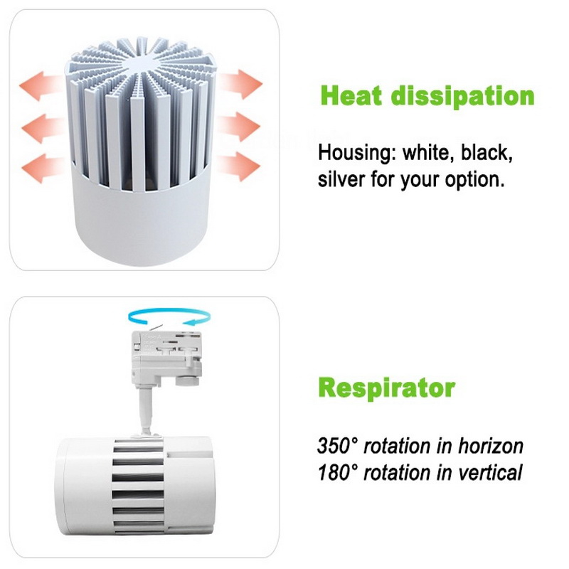 2. a 20 w - ot 30w 40w 50w adapter mágneses helyet cob vezetett pálya fény